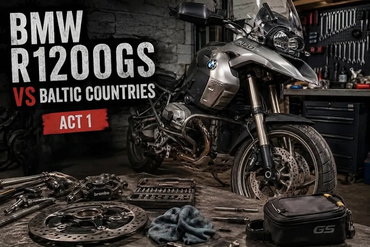 BMW R1200GS vs Pays baltes — Acte 1 : Remise en état, le commencement